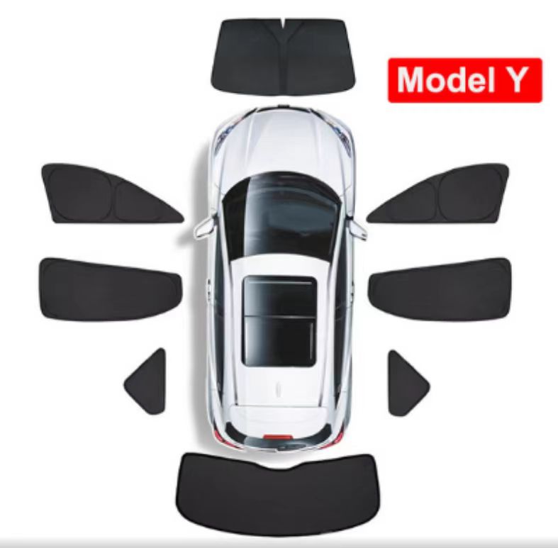 Tesla Model Y Mörkläggningsset 8-delar Camping