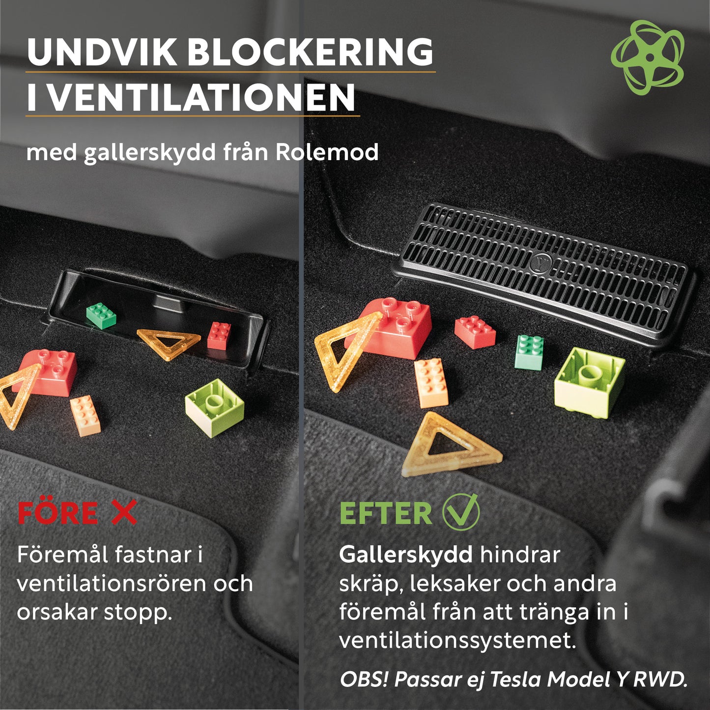 tesla model y ventilationsgaller