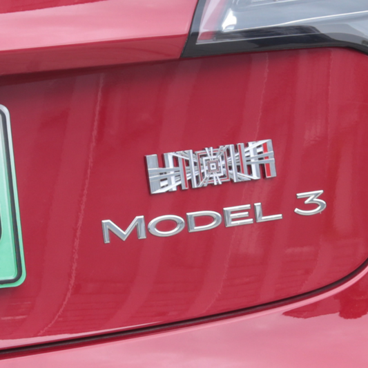 Plaid Emblem till Tesla