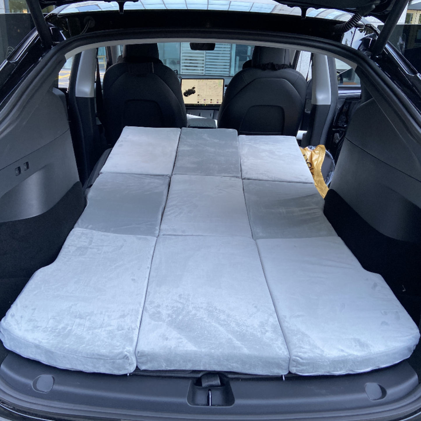 tesla model 3 camping