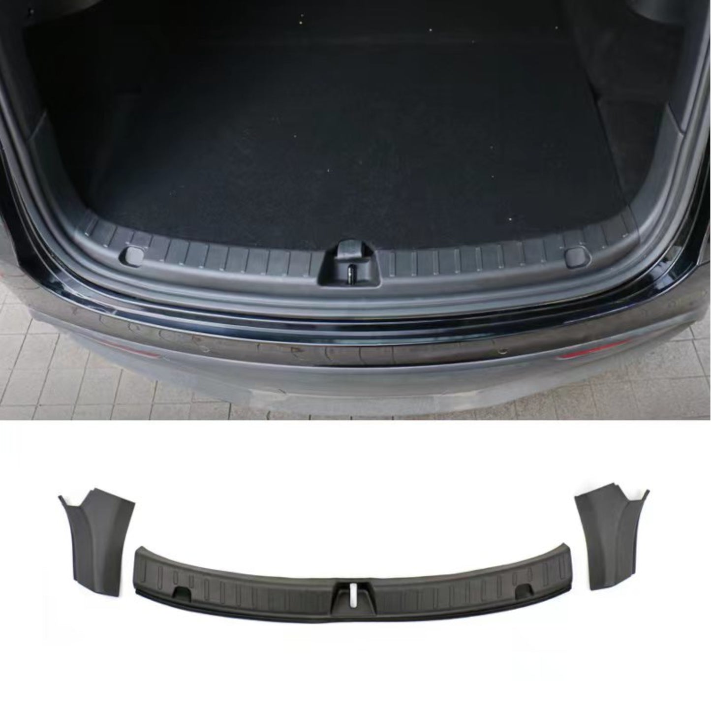 tesla model y instegsskydd bagageutrymme