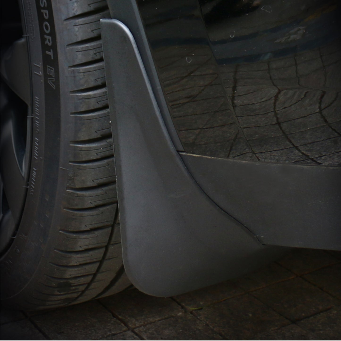 Tesla Model Y Splash Guard Matte Black (4pcs)
