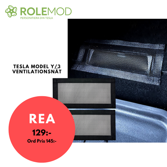 Tesla Model Y och Model 3 Nät (Mesh) för Ventilationsutblås 2st