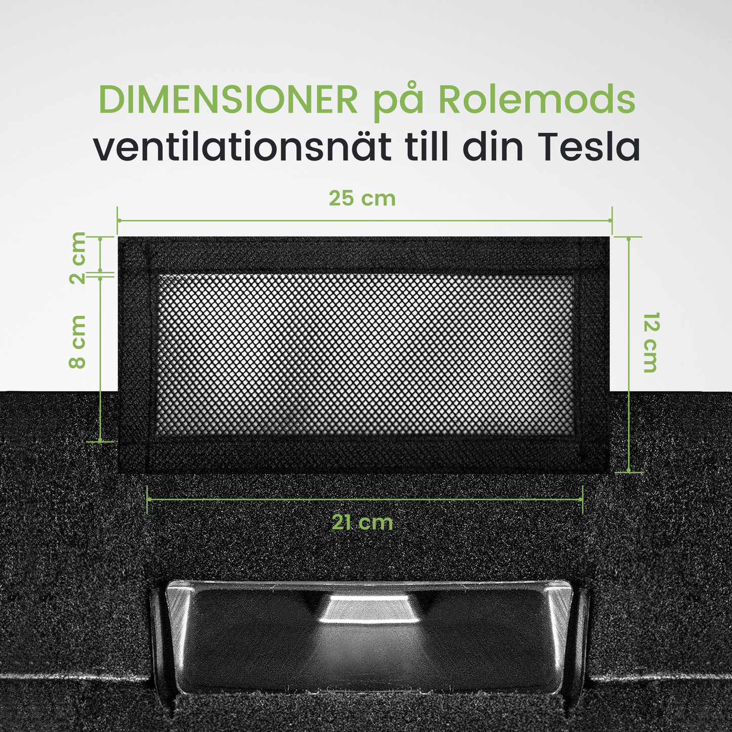 Tesla Model Y och Model 3 Nät (Mesh) för Ventilationsutblås 2st