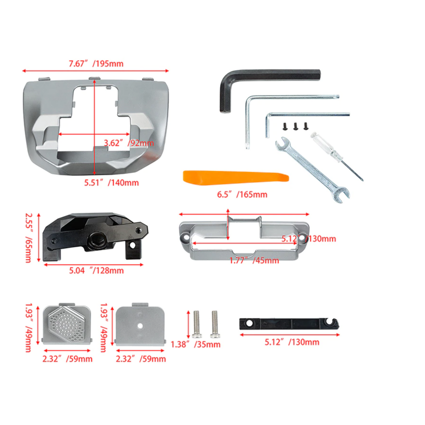 Kit for rotating screen for Tesla Model Y and Model 3