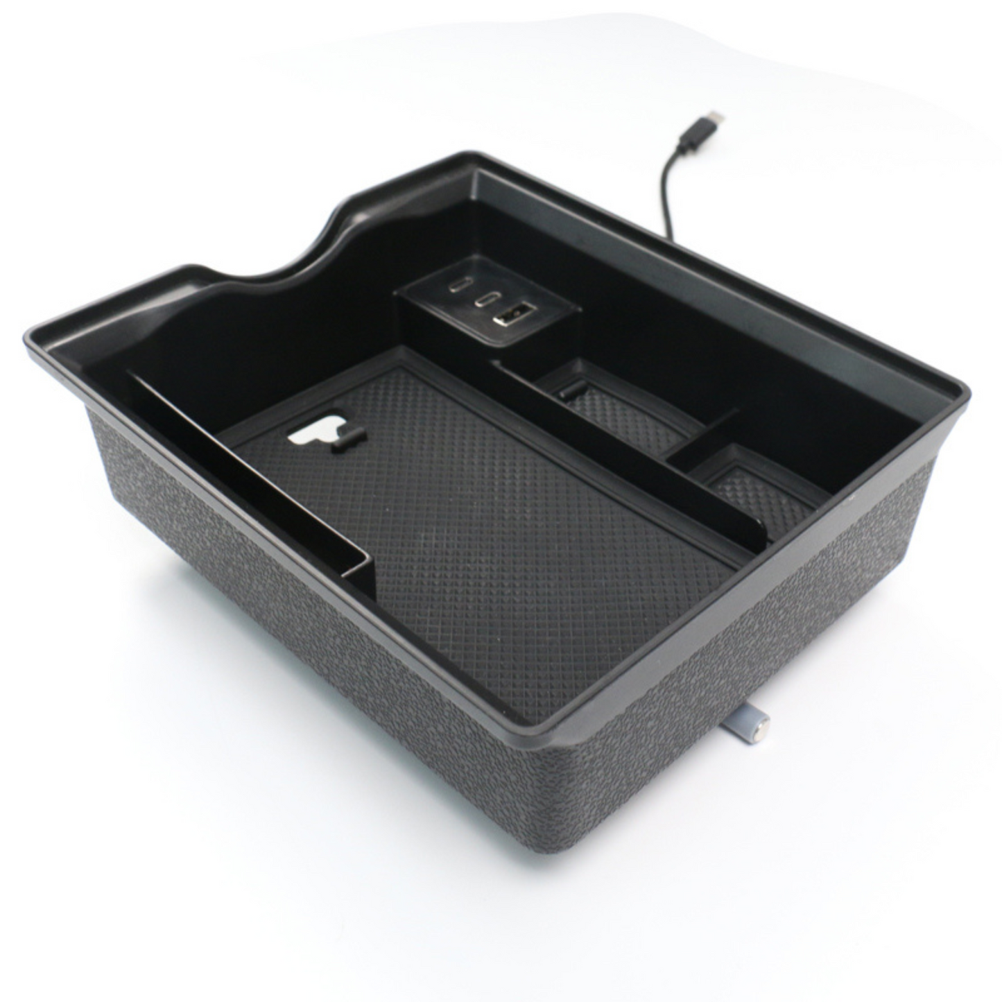 Storage box with USB socket for Tesla Model Y/Model 3 2021+