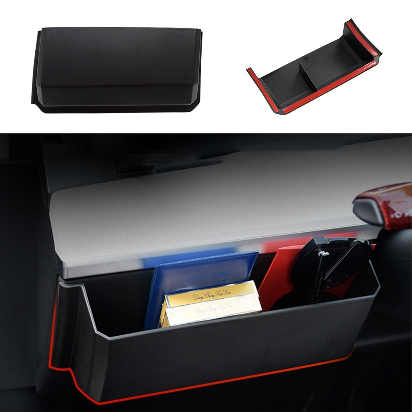 Steering wheel storage compartment for Tesla Model Y/Model 3 2021+